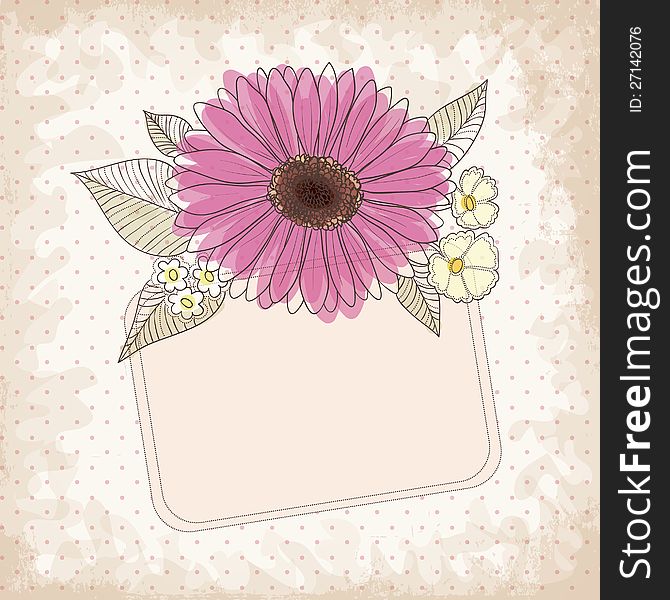 Flower's  background for invitations