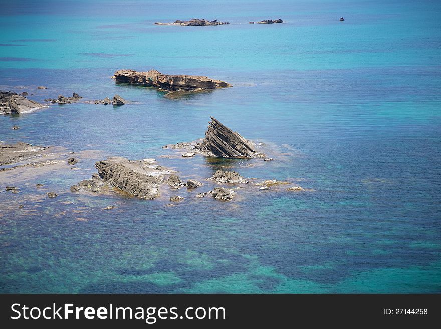 Rock at seaside