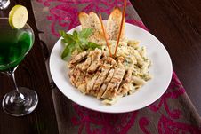 Pasta With Chicken Stock Photography Pasta With Chicken Stock Photography