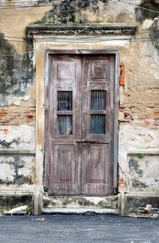 Old Door Of Brick Building Stock Image Old Door Of Brick Building Stock Image