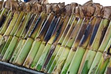 Glutinous Rice Roasted In Bamboo Joints. Royalty Free Stock Image Glutinous Rice Roasted In Bamboo Joints. Royalty Free Stock Image