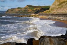 West Bay Beach Dorset Royalty Free Stock Photography West Bay Beach Dorset Royalty Free Stock Photography