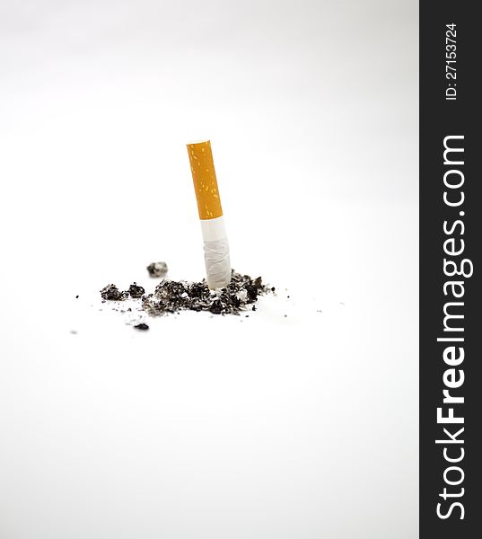 One Cigarettes isolated in  white background