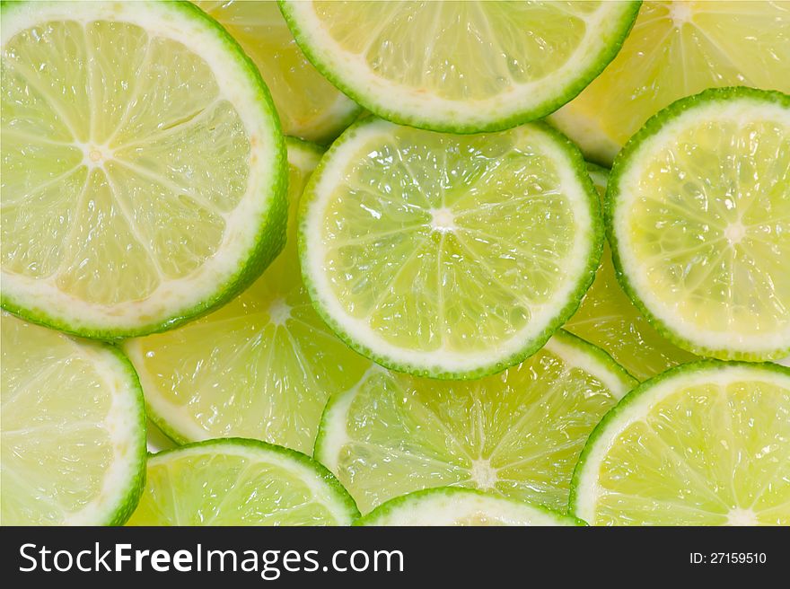 Lime Slices Background