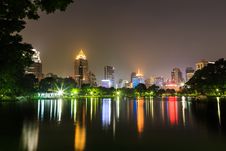 Bangkok City At Night View Royalty Free Stock Images