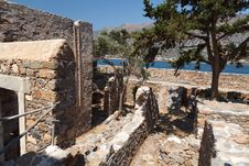 Crete Spinalonga Fortress Greece Stock Photo Crete Spinalonga Fortress Greece Stock Photo