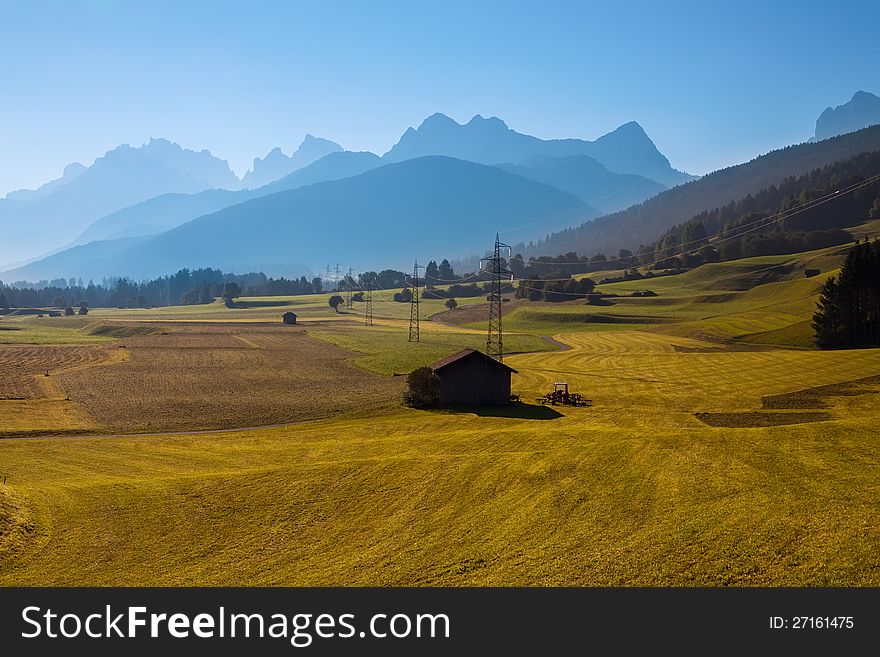 The view of Dolomiti mountain -Monguelfo Italy Europe, UNESCO World Heritage Site