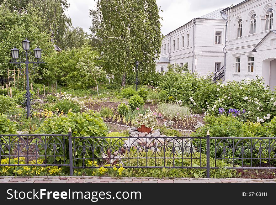 The garden in the churh in Murom, Russia