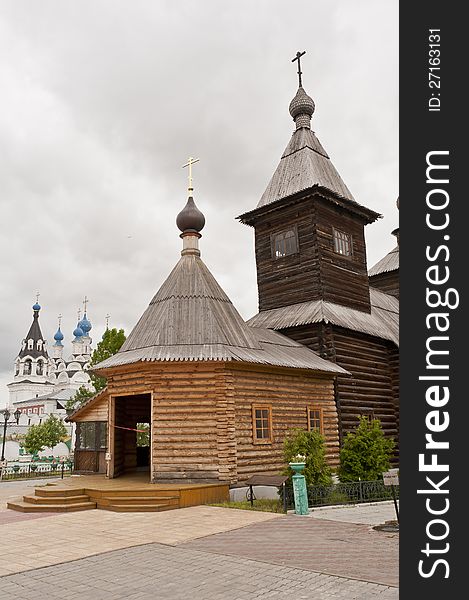 The wooden churh in Murom, Russia. The wooden churh in Murom, Russia