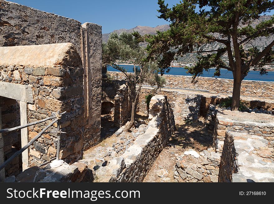 Crete Spinalonga Fortress Greece