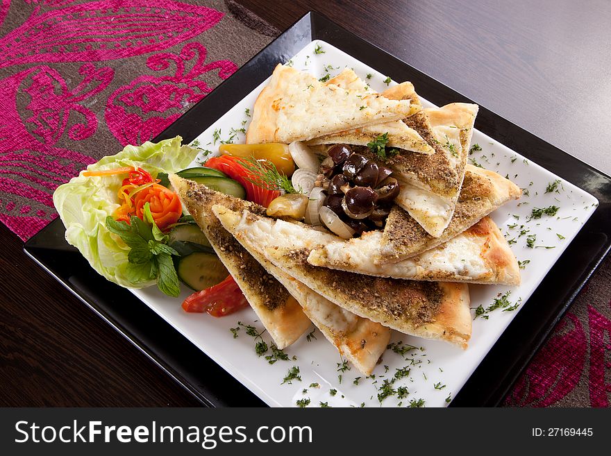 Delicious and appetizing fajitas of Turkish beef fajitas. Delicious and appetizing fajitas of Turkish beef fajitas