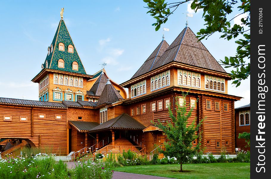 Wooden palace in Moscow, Russia