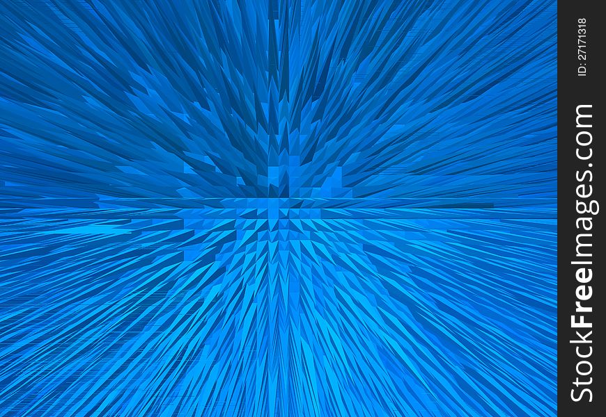 Image of blue abstract sharp prickles background. Image of blue abstract sharp prickles background