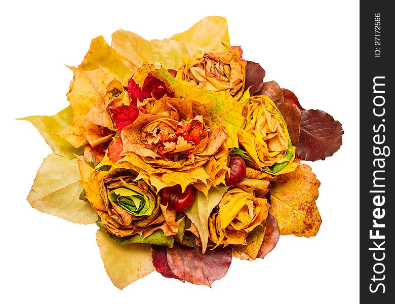 Bouquet of autumn leaves