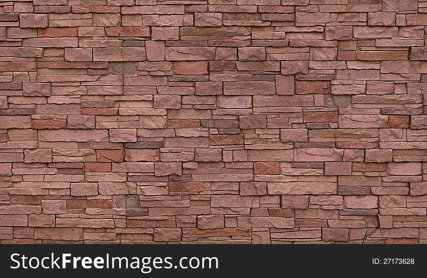 Pink Brick Wall Background Or Texture