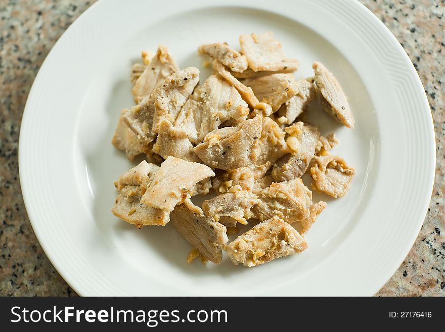 Fried Pork With Garlic And Black Pepper