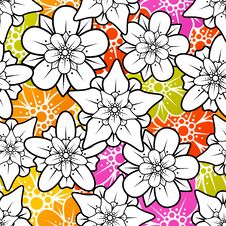 Vector Flowers Seamless Background Stock Photo Vector Flowers Seamless Background Stock Photo
