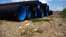 Double Wall Corrugated Pipes KORSIS PRO SN16 Royalty Free Stock Photography