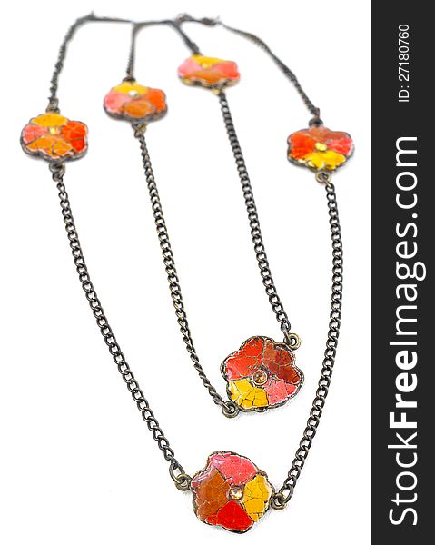 Vintage Flower Necklace.