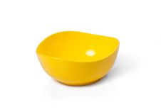 Yellow Plastic Microwave Bowl Royalty Free Stock Image