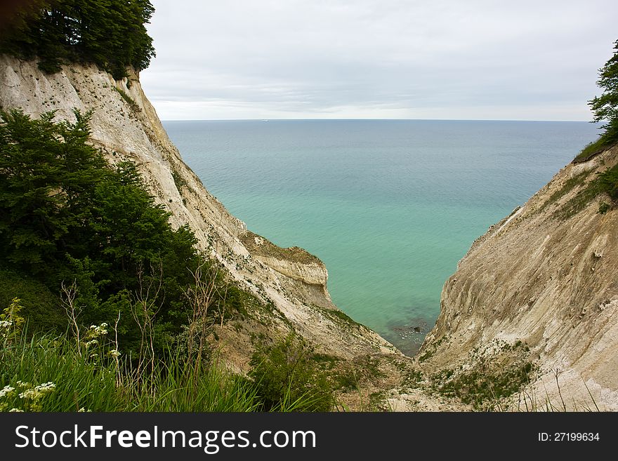 The White Cliffs Of Moen In Denmark