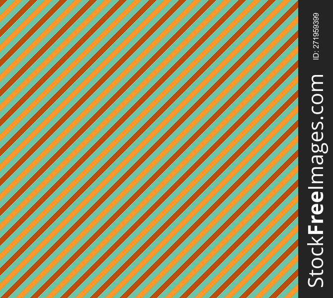Green, orange and brown diagonal stripes background