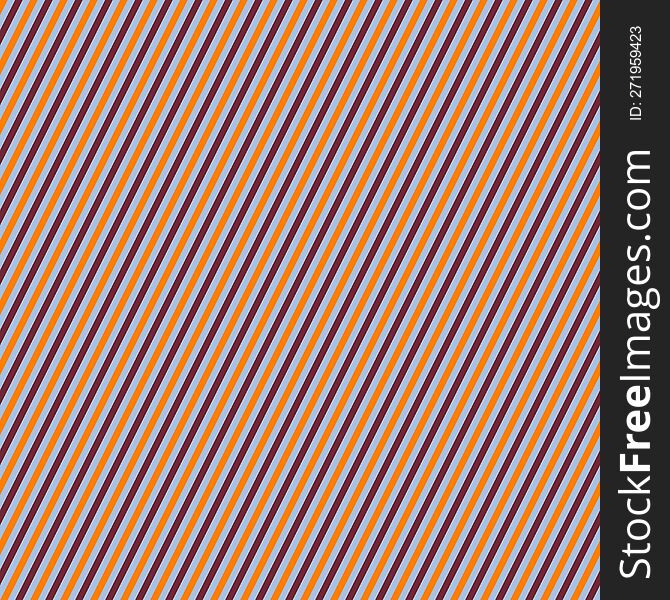 Orange, blue and violet incline stripes background