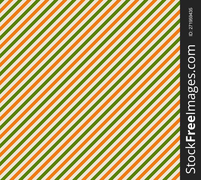 Orange and green diagonal stripes background