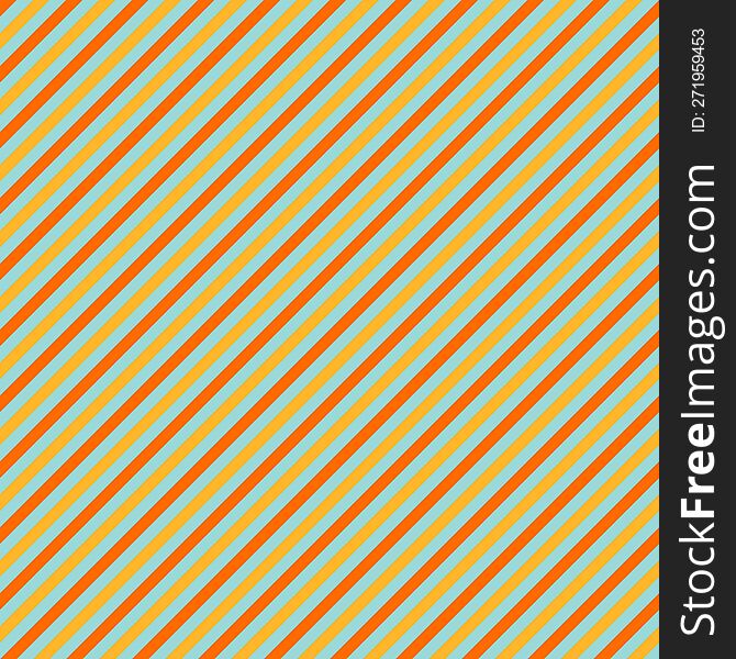 Orange, Brown  And Blue Diagonal Stripes Background