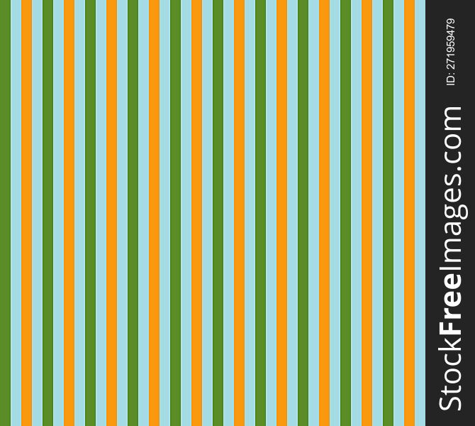 Orange And Green Vertical Stripes Background