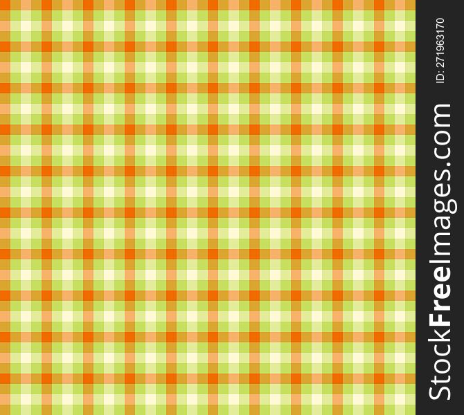 Green and brown gingham backgrounds for tablecloth, skirt, napkin, paper