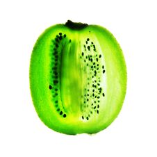 Kiwi Fruit Slice On White Royalty Free Stock Photo Kiwi Fruit Slice On White Royalty Free Stock Photo