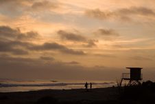 Shore At Sunset Royalty Free Stock Photos Shore At Sunset Royalty Free Stock Photos