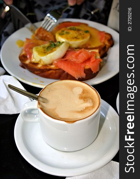 Stock photo of western breakfast and coffee. Stock photo of western breakfast and coffee