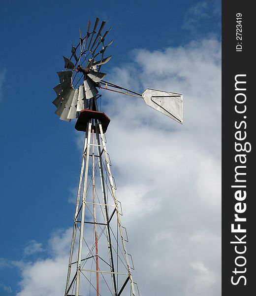 Photo of windmill on an Amish farm in Lancaster county Pennsylvania. Photo of windmill on an Amish farm in Lancaster county Pennsylvania.