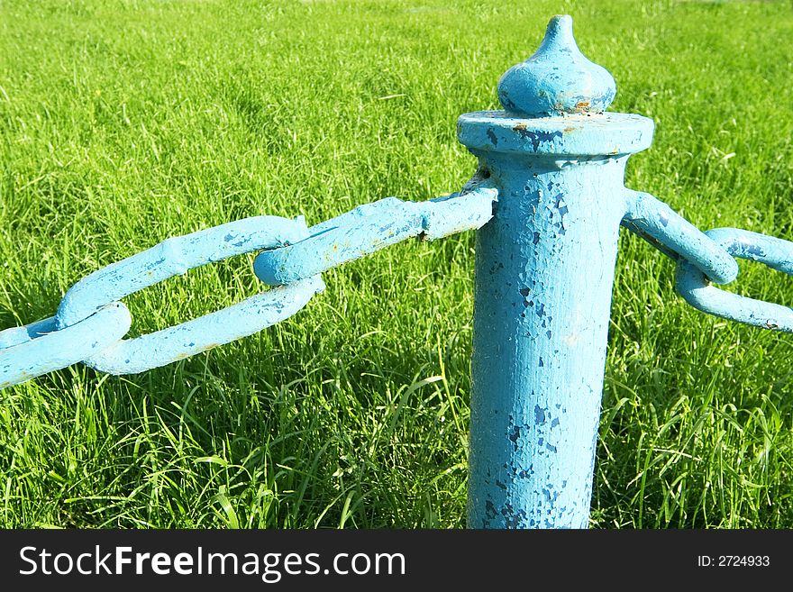 Fence And Green Grass