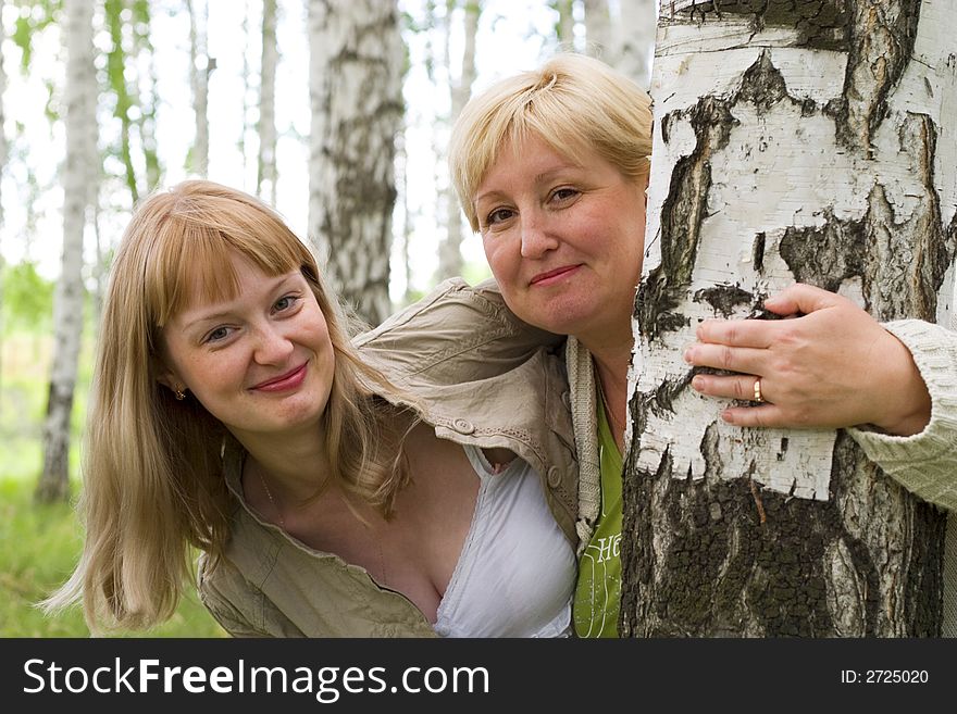 Happy Mother And Daughter