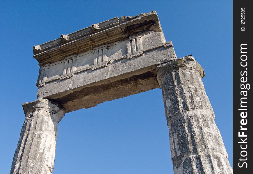 Building fragment of ancient Pantikapej City ((IV century P.Xp.) B.C.), (Kerch, Ukraine at present). Building fragment of ancient Pantikapej City ((IV century P.Xp.) B.C.), (Kerch, Ukraine at present)