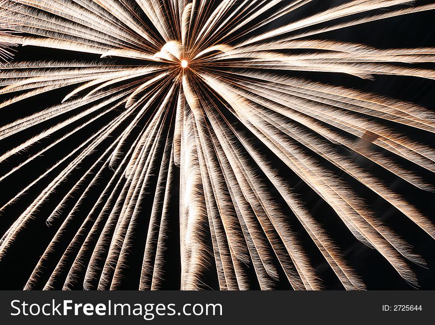 An image of exploding fireworks