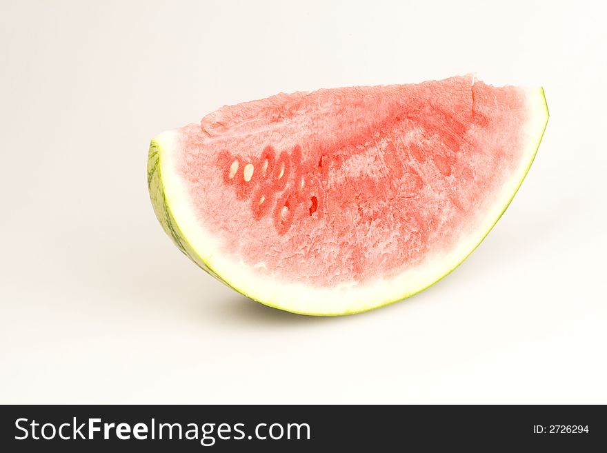 Fresh and juicy slice of watermelon
