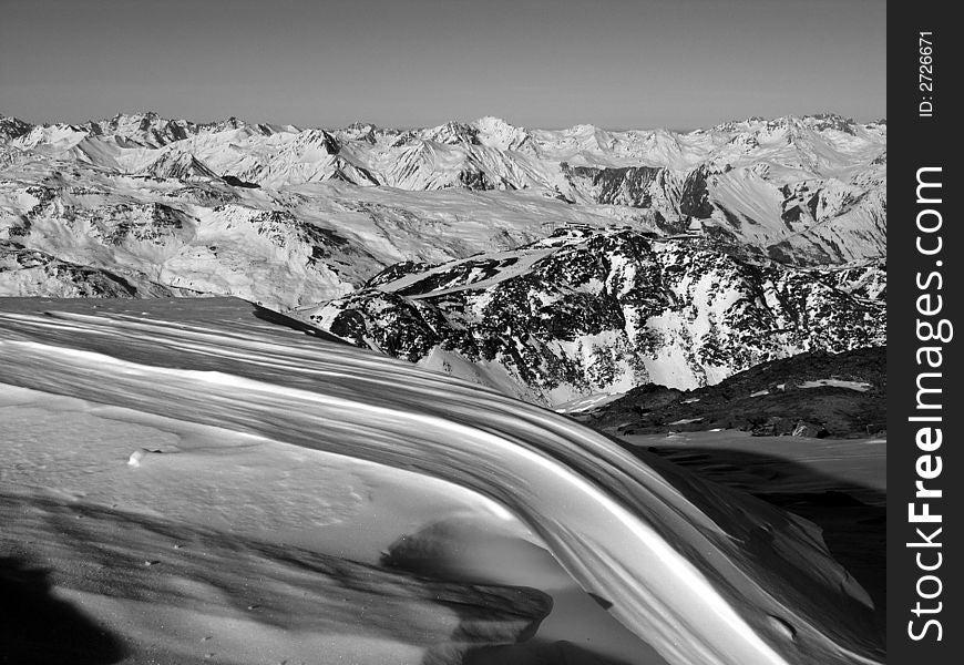 A peak of Fench Alps. A peak of Fench Alps