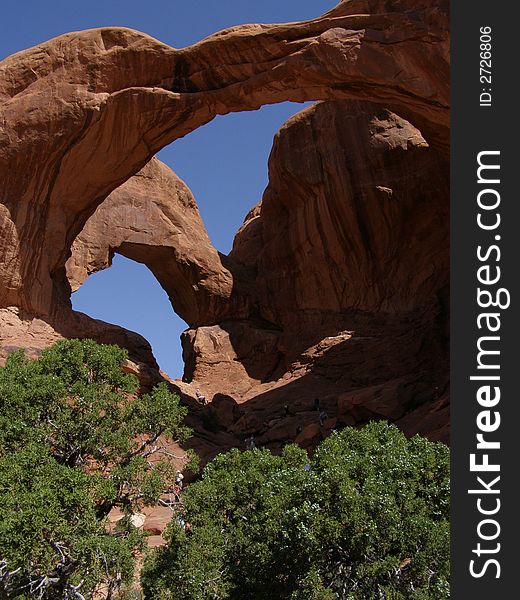 Double arch, Arches national Park, Utah. Double arch, Arches national Park, Utah