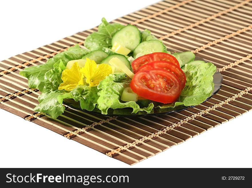 A Plate With Salad.