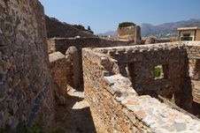Crete Spinalonga Fortress Greece Royalty Free Stock Image Crete Spinalonga Fortress Greece Royalty Free Stock Image