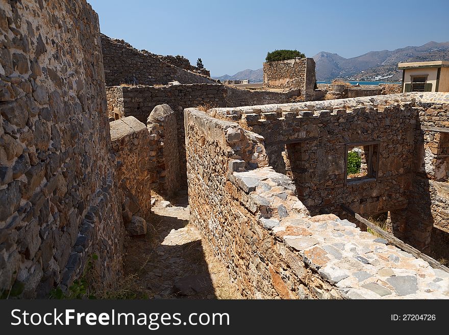 Crete Spinalonga Fortress Greece