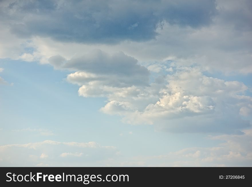 Beautiful blue sky and white clouds. Beautiful blue sky and white clouds