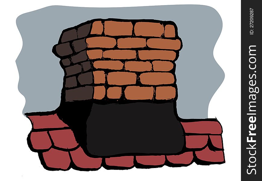 Chimney of a house