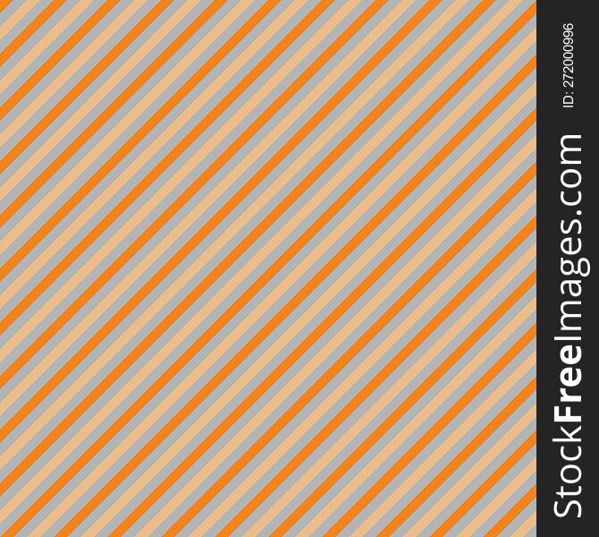 Orange and gray incline striped background