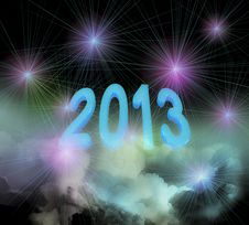 2013 On Clouds Stock Images