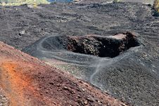 Etna Volcano Crater Stock Photo Etna Volcano Crater Stock Photo